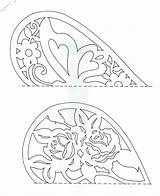 Paper Patterns Printable Cutting Templates Papel Picado Template Pattern Cut Heart Scherenschnitte Butterfly Easy Printables Folding Roses Bottom Pretty Has sketch template
