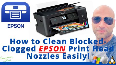 clean blocked epson print head nozzles easily inkjet printer