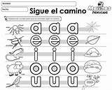 Vocales Cuento Colorea Rocío sketch template