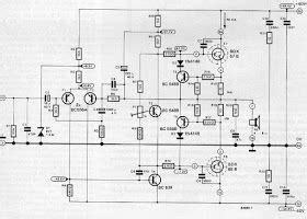 wiring schematic diagram  power amp elektor april  audio amplifier amplifier power amp