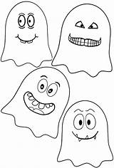 Ghosts Halloween Printable Decorations Ghost Cut Print Printables Fun Rooftop sketch template