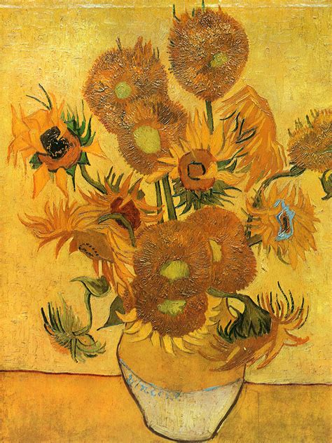 Still Life Vase With Fifteen Sunflowers 1888 Vincent