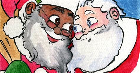 A New Book Shows Santa In A Same Sex Interracial