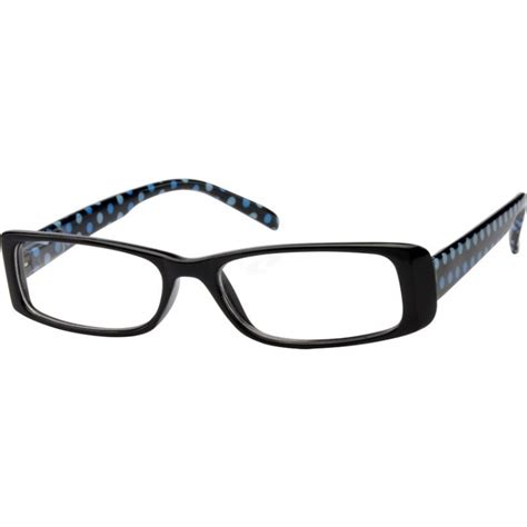 black rectangle glasses 281321 zenni optical eyeglasses black