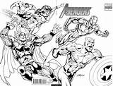 Marvel Coloring Pages Printable Avengers Everfreecoloring sketch template