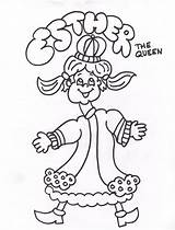 Purim Coloring Esther Pages Torahtots Happy Torah Tots Queen Choose Board sketch template