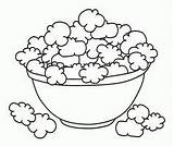 Popcorn Coloring Pages Bowl Printable Kids Print Color Food Drawing Sheets Getdrawings Colouring Coloringhome Popular Coloringkidz sketch template