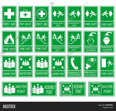 green safety sign vector photo  trial bigstock