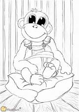 Hattifant Monkey Charlie Friend Coloring Pages sketch template