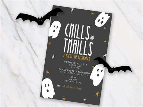 printable halloween party invitations  template