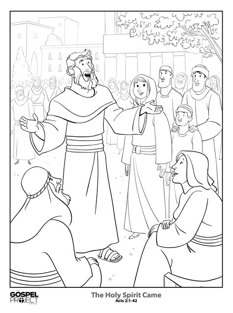 acts  coloring page coloring pages