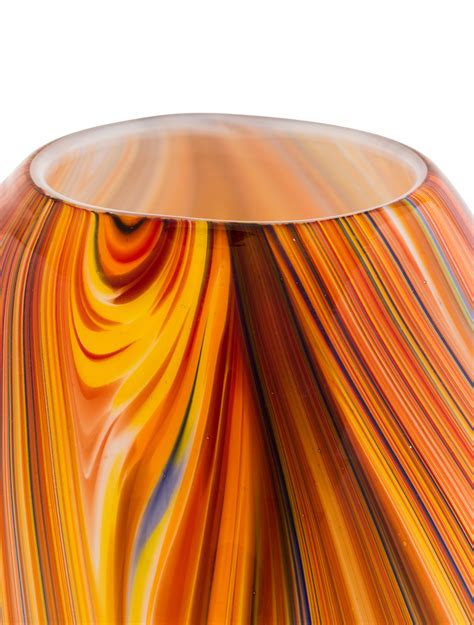 Orange Handblown Glass Vase Decor And Accessories Vases20199 The