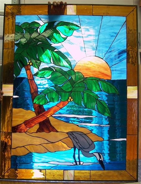 images  stained glass tropical  pinterest sailboats