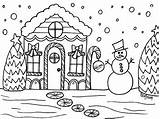 Cottage Coloring Candy Sheet Cane sketch template