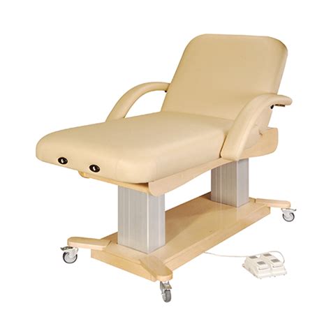 Backrest High Grade Massage Table Color Customized Up Upholstery