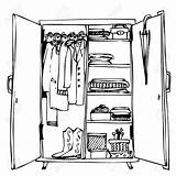 Drawing Wardrobe Door Closet Clothes Kleiderschrank Open Garderobe Pleasing Drawings Modern Wooden Getdrawings Stock Kleider Auswählen Pinnwand sketch template