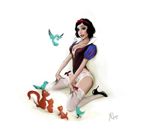 Sexy Disney Princess Pin Ups Snow White 8 Bit Engine