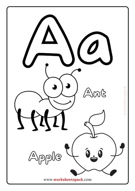 alphabet coloring pages   year olds worksheetspack