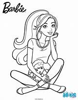 Barbie Puppy Her Coloring Pages Printable Color Hellokids Coloriage Print sketch template