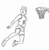 Coloring Ausmalen Basketteur Korbleger Celtics Players Bestof Collegesportsmatchups sketch template