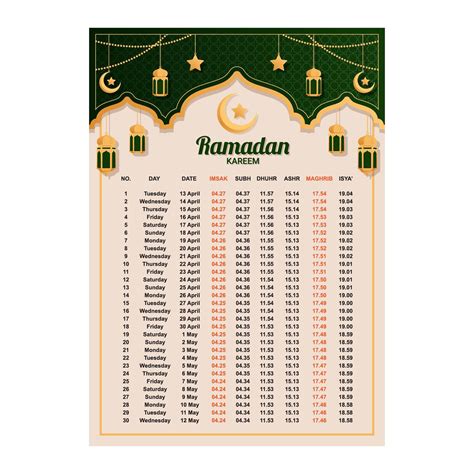 ramadan calendar  printable printable world holiday