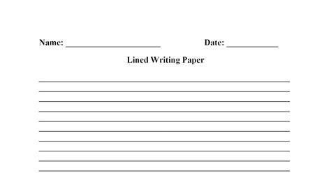 grade writing paper printable  grade lined paper
