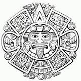 Aztec Coloring Tattoo Designs Visit sketch template