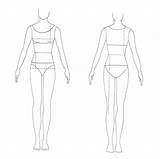Template Fashion Dress Sketch Model Drawing Templates Body Outline Female Costume Blank Sketches Form Figure Woman Illustration Male Project Drawings sketch template