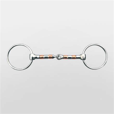 loose ring snaffle  copper roller