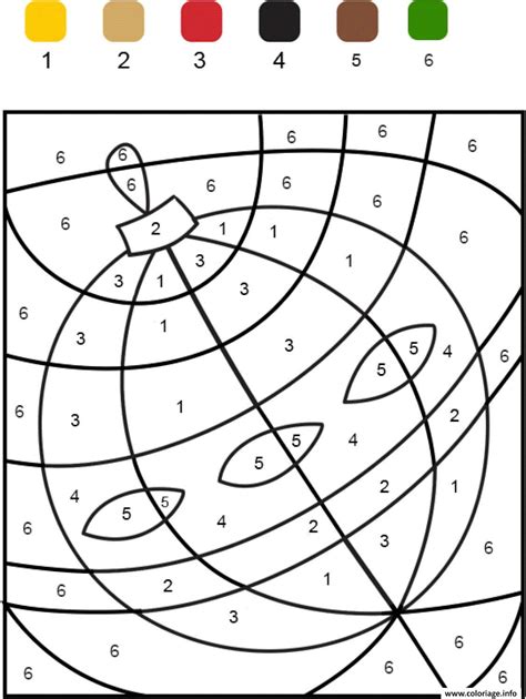 coloriage magique boule de noel chiffre numero maternelle dessin