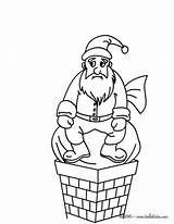Coloring Chimney Santa Claus Blocked Designlooter 3kb 470px sketch template
