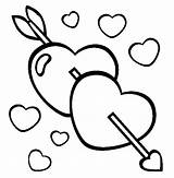 Coloring Pages Valentine Kids Tags sketch template