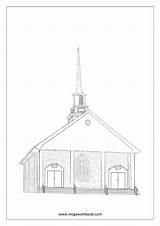 Kirche Malvorlagen Coloring Tipss sketch template