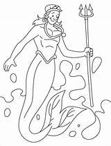 Merman Coloring Pages Mermaid Kids Getdrawings Popular sketch template