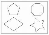 Coloring Printable Pages Shape Shapes Geometric Cut Worksheets Worksheet Kids Heart Square Octagon Template Educational Worksheeto Clip Pentagon Via Monster sketch template
