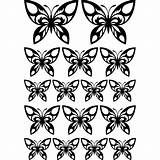 Schmetterling Wandtattoo Wandtattoos Vinilo Decorativo Mariposas Komplet Naklejek Motyle Farfalle Murale Folies Papillon sketch template