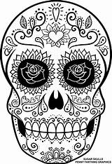 Catrina Calaveras Catrinas sketch template