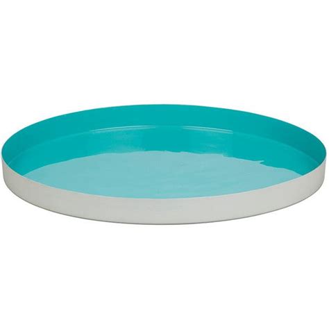 pomax favorit deco tray turquoise    polyvore featuring home home decor small