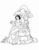 Neige Diwarnai Puit Branca Neve Coloriages Assise Huntsman Pozo Sofina Blancanieves Dwarfs Colouring Colorkid Biancaneve Snowwhite sketch template