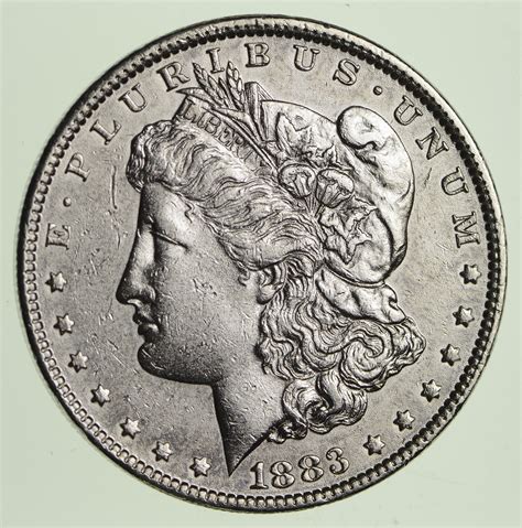 grade  morgan united states silver dollar  pure silver