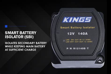 kings  dual battery system kit caravan cable wd smart isolator heavy duty ebay