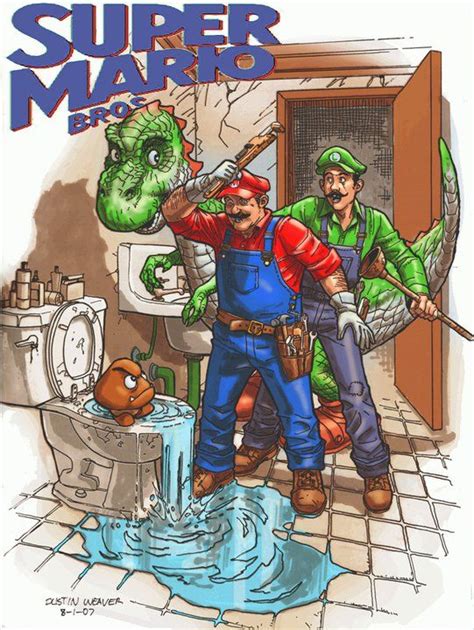 Super Mario Bros By Dustin Weaver Via Comics Alliance