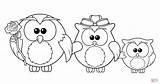Gufi Famiglia Eulen Families Gufetti Ausmalbilder Coloriage Chouette Ausmalbild Owl Pluspng Skip Stampare sketch template