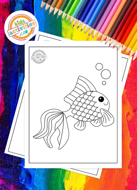 rainbow fish coloring pages  kids