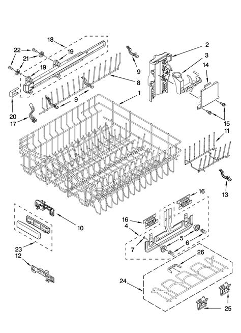 kitchenaid dishwasher parts diagram hanenhuusholli