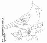 Dogwood Tree Oiseaux Dessin Trait Drawing Branch Au Template Embroidery sketch template