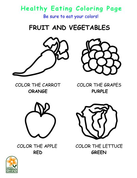 images  healthy eating coloring pages printables