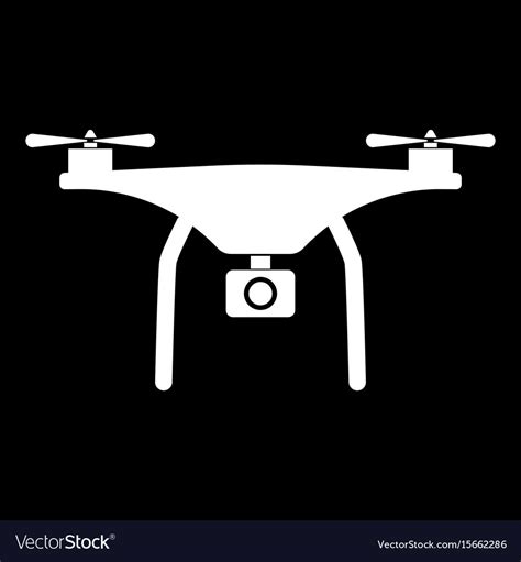 drone  white color icon royalty  vector image