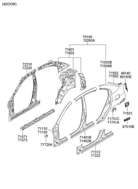 hyundai tucson quarter panel left hatchback ec wholesale hyundai parts