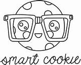 Cookie Smart Coloring Cookies Pages Clipart Clip Colouring Visit Embroidery Google Patterns sketch template